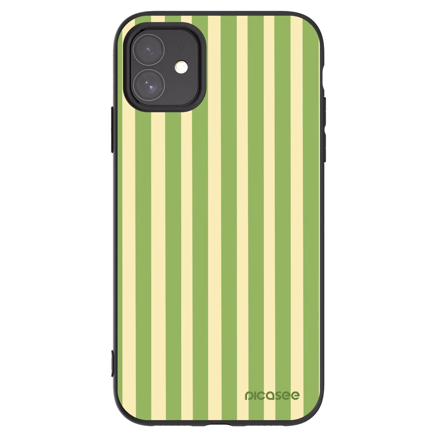 Picasee Apple iPhone 11 Hülle - Schwarzes Silikon - Lines Matcha