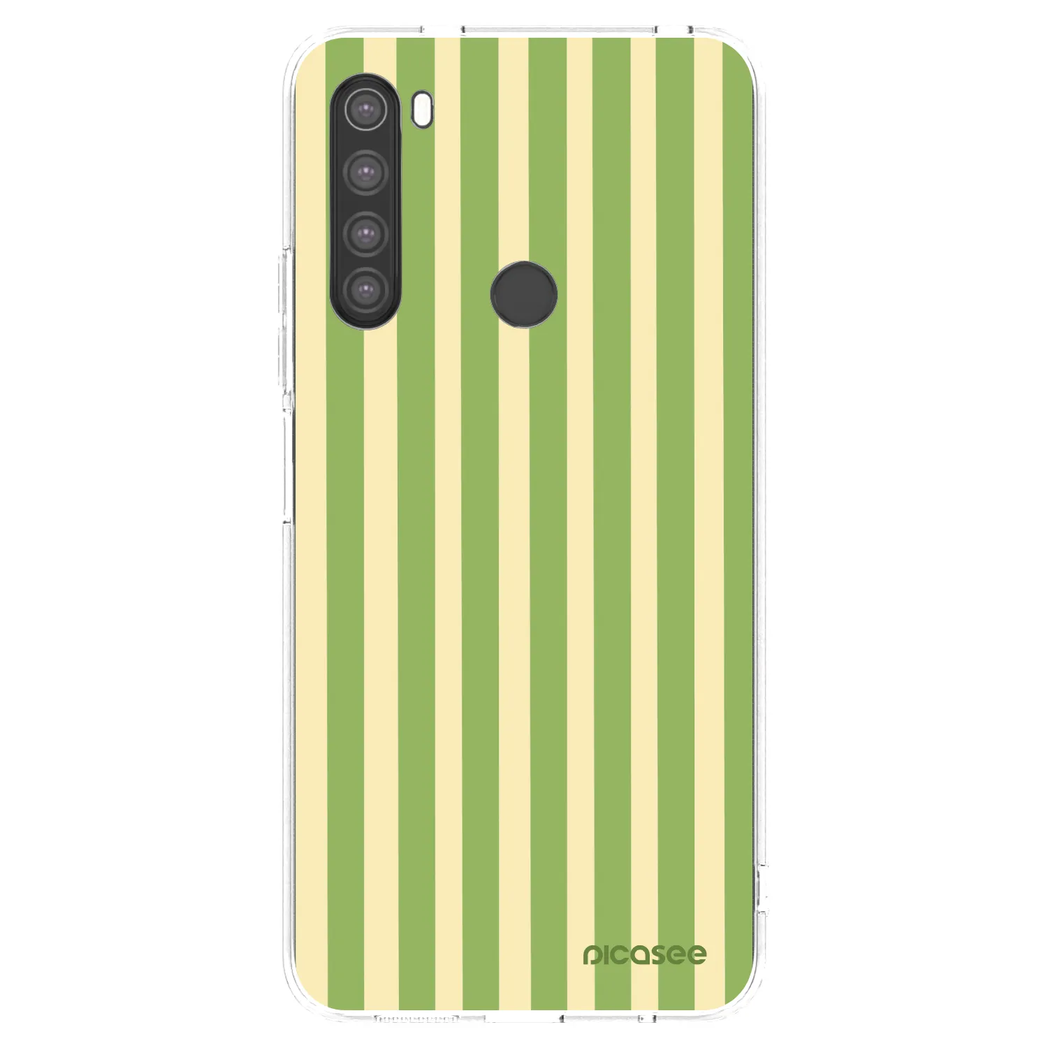 Picasee Xiaomi Redmi Note 8 Hülle - Transparentes Silikon - Lines Matcha