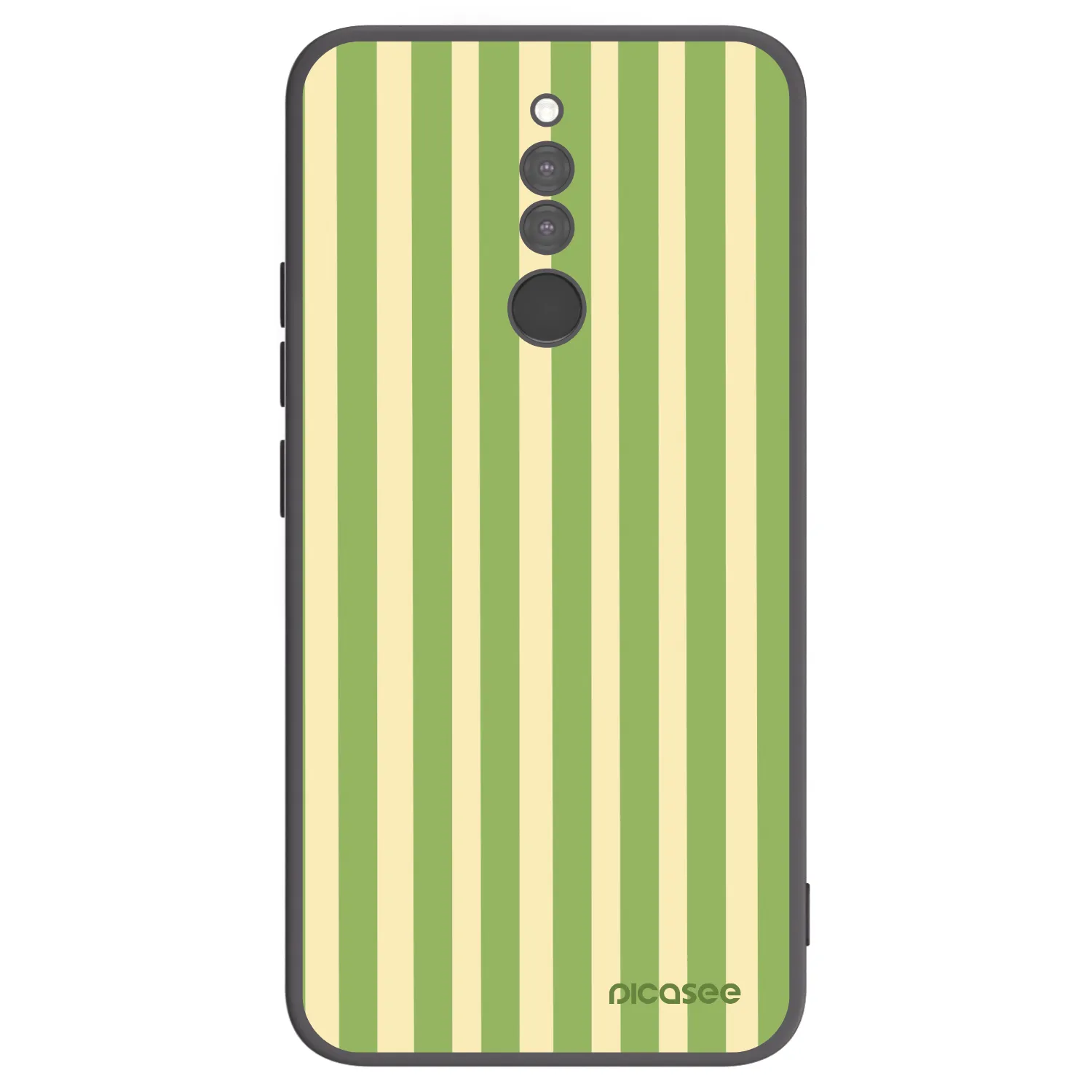 Picasee Xiaomi Redmi 8 Hülle - Schwarzes Silikon - Lines Matcha