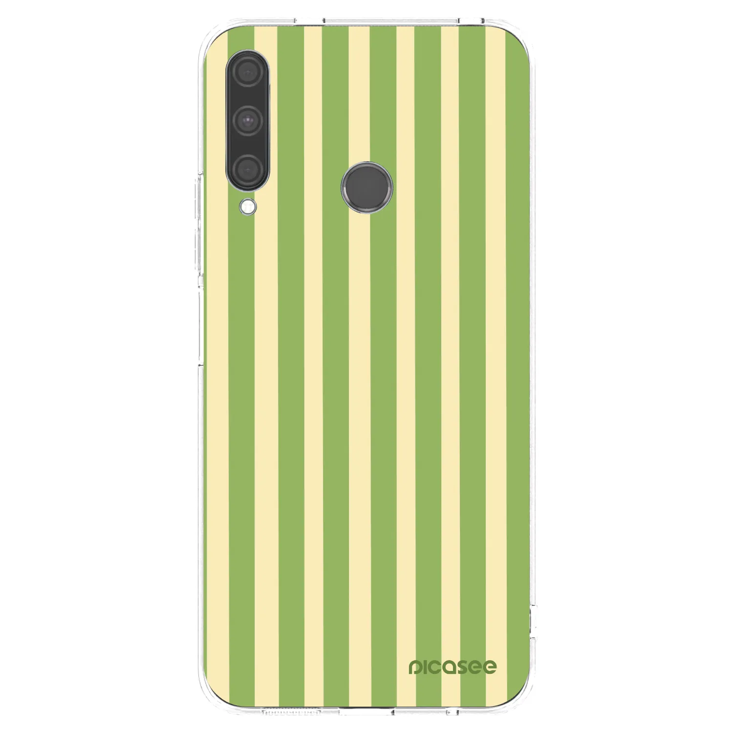 Picasee Huawei P40 Lite E Hülle - Transparentes Silikon - Lines Matcha