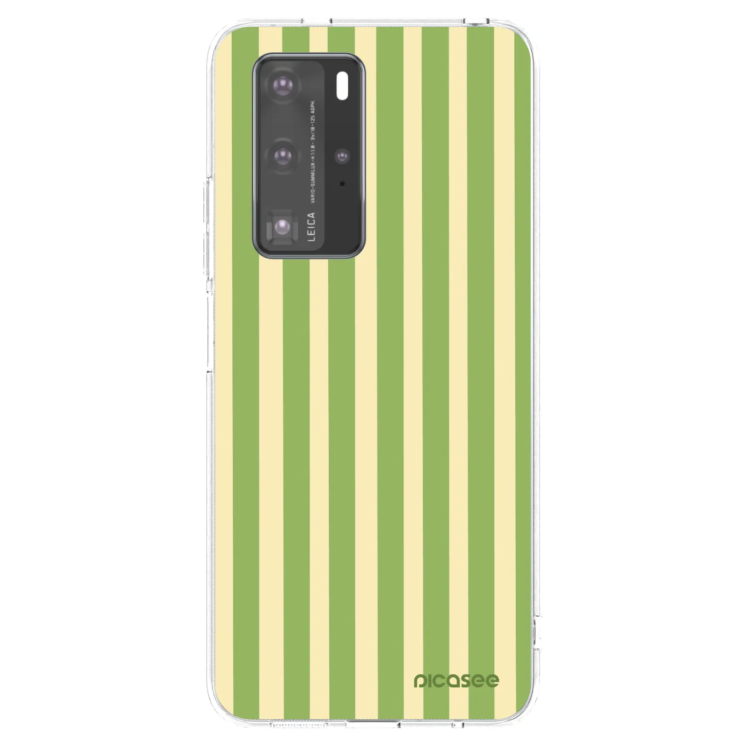 Picasee Huawei P40 Pro Hülle - Transparentes Silikon - Lines Matcha