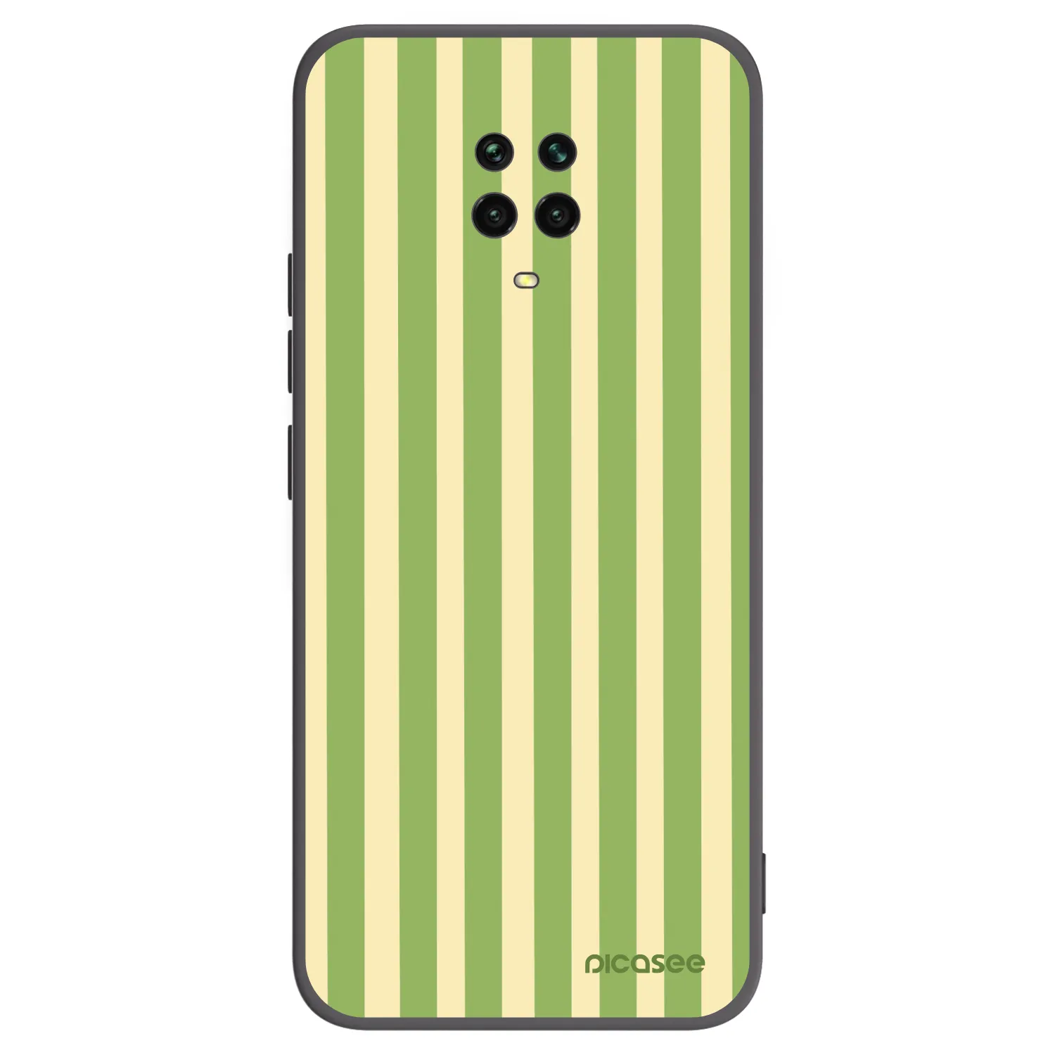 Picasee Xiaomi Redmi Note 9 Pro Hülle - Schwarzes Silikon - Lines Matcha