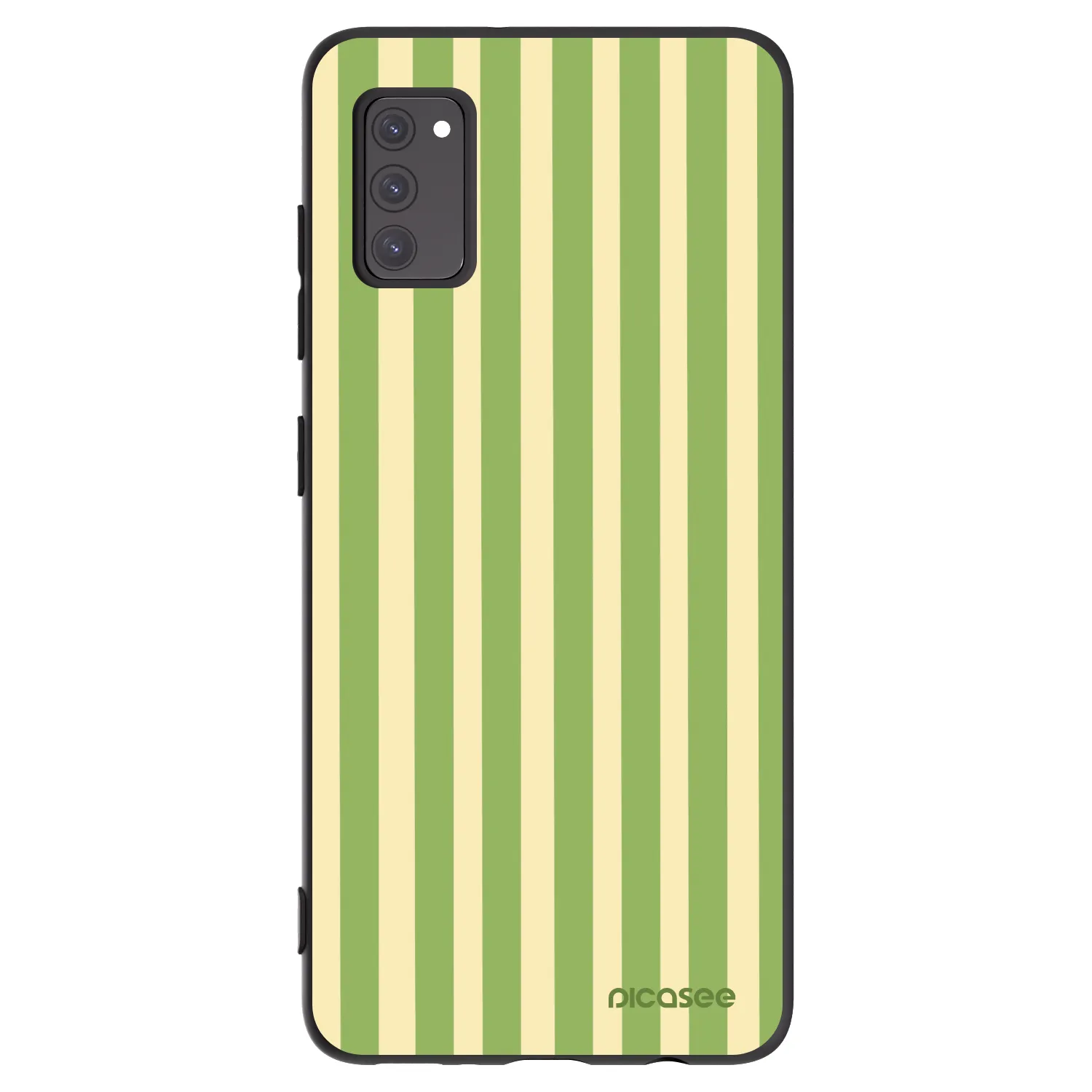 Picasee Samsung Galaxy A41 A415F Hülle - Schwarzes Silikon - Lines Matcha
