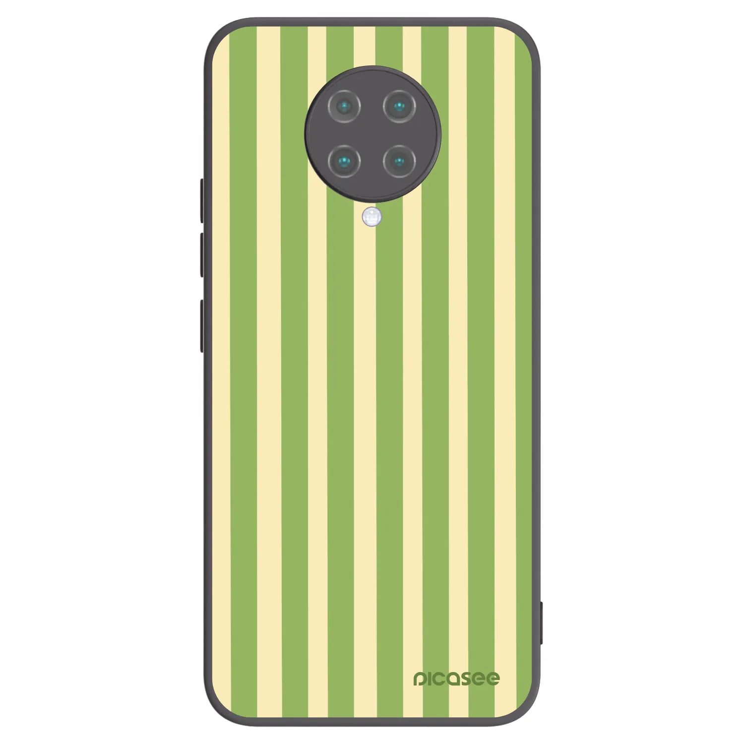 Picasee Xiaomi Poco F2 Pro Hülle - Schwarzes Silikon - Lines Matcha