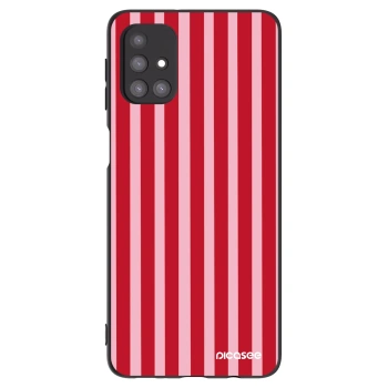 Hülle für Samsung Galaxy M31s - Lines red