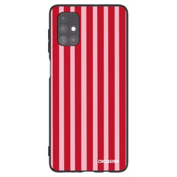 Hülle für Samsung Galaxy M51 M515F - Lines red