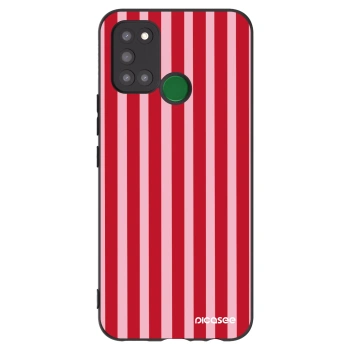 Hülle für Realme 7i - Lines red