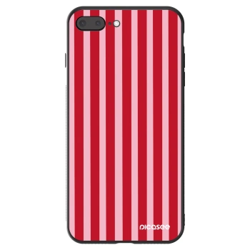 Hülle für Apple iPhone 7 Plus - Lines red