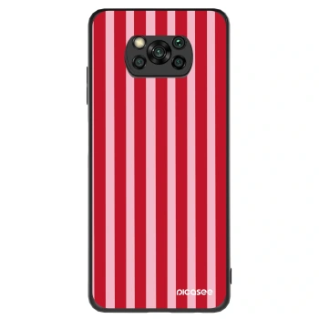 Hülle für Xiaomi Poco X3 - Lines red