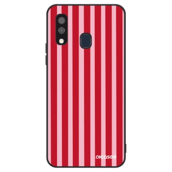 Hülle für Samsung Galaxy A40 A405F - Lines red