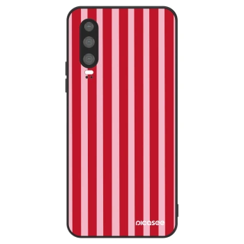 Hülle für Huawei P30 - Lines red