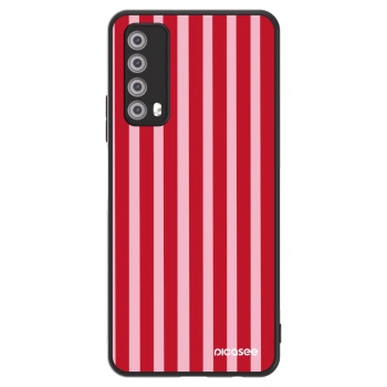 Hülle für Huawei P Smart 2021 - Lines red