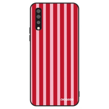 Hülle für Samsung Galaxy A70 A705F - Lines red