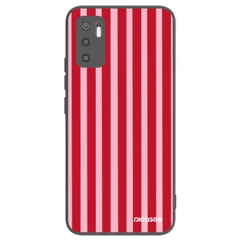 Picasee Xiaomi Redmi Note 10 5G Hülle - Schwarzes Silikon - Lines red