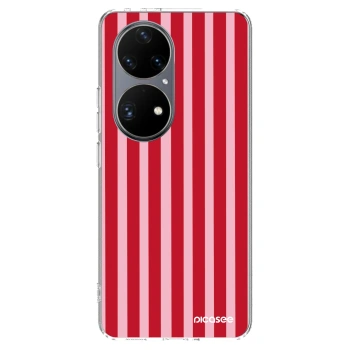 Hülle für Huawei P50 - Lines red