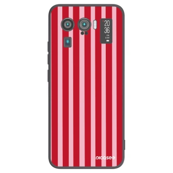 Picasee Xiaomi Mi 11 Ultra Hülle - Schwarzes Silikon - Lines red
