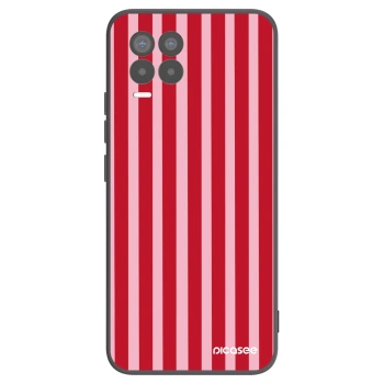 Hülle für Realme 8 4G - Lines red