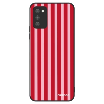 Hülle für Samsung Galaxy A02s A025G - Lines red