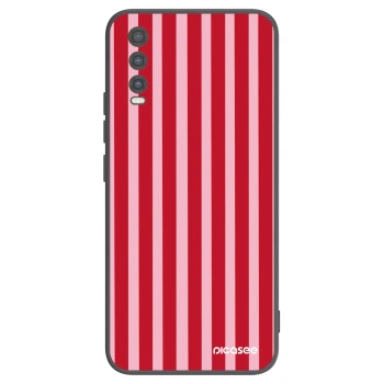 Hülle für Vivo Y20s - Lines red