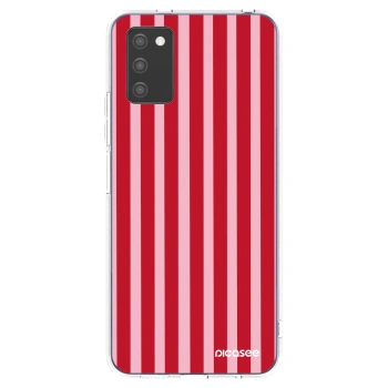 Hülle für Samsung Galaxy A03s A037G - Lines red