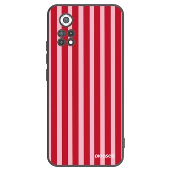 Picasee Xiaomi Poco X4 Pro 5G Hülle - Schwarzes Silikon - Lines red