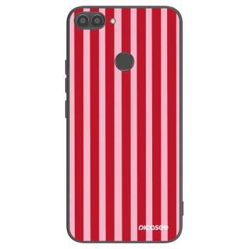 Hülle für Huawei P Smart - Lines red