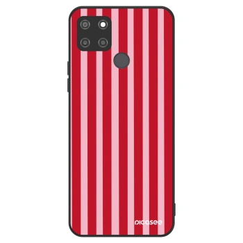 Hülle für Realme C21Y - Lines red