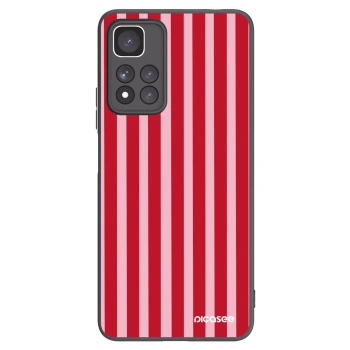 Picasee Xiaomi Redmi Note 11 Pro+ 5G Hülle - Schwarzes Silikon - Lines red