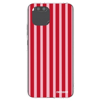 Picasee Xiaomi Redmi A1 Hülle - Transparentes Silikon - Lines red