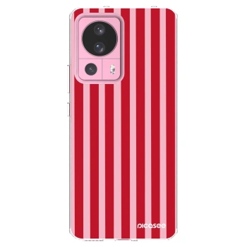 Picasee Xiaomi 13 Lite Hülle - Transparentes Silikon - Lines red