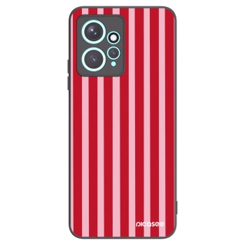 Picasee Xiaomi Redmi Note 12 4G Hülle - Schwarzes Silikon - Lines red