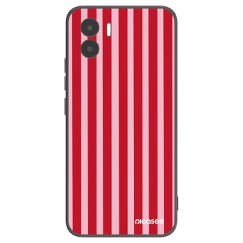 Picasee Xiaomi Redmi A2 Hülle - Schwarzes Silikon - Lines red