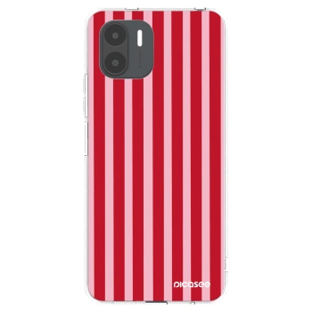Picasee Xiaomi Redmi A2 Hülle - Transparentes Silikon - Lines red
