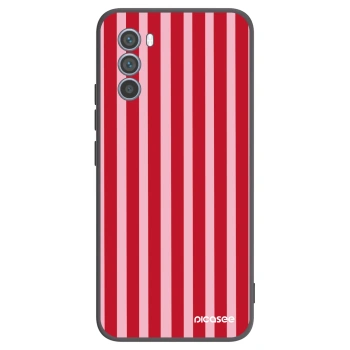 Hülle für Motorola Moto G62 - Lines red