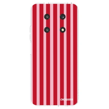 Picasee Honor Magic4 Lite 5G Hülle - Transparentes Silikon - Lines red