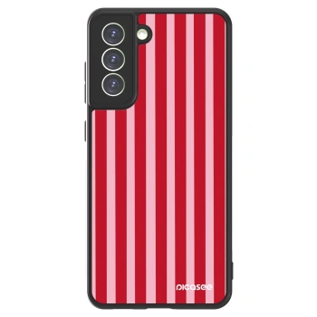 Picasee ULTIMATE CASE PowerShare für Samsung Galaxy S21 FE 5G - Lines red