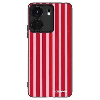 Picasee Xiaomi Redmi 13C 4G Hülle - Schwarzes Silikon - Lines red