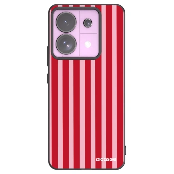 Picasee Xiaomi Redmi Note 13 Pro 5G Hülle - Schwarzes Silikon - Lines red