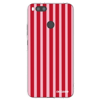 Hülle für Xiaomi Mi A1 Global - Lines red