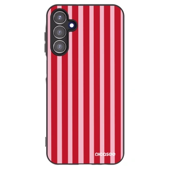 Picasee Samsung Galaxy A15 A156B 5G Hülle - Schwarzes Silikon - Lines red