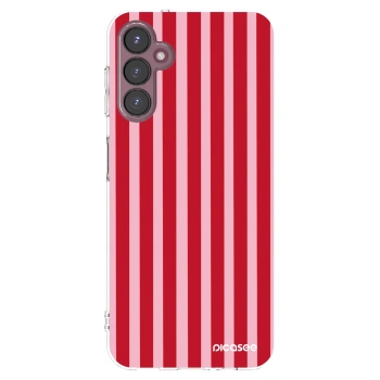 Picasee Samsung Galaxy A05s A057G Hülle - Transparentes Silikon - Lines red