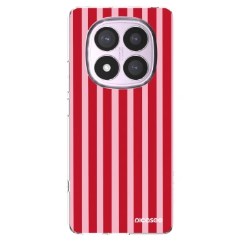 Picasee Xiaomi Redmi Note 14 Pro 5G Hülle - Transparentes Silikon - Lines red