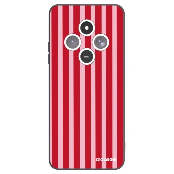 Picasee Xiaomi Redmi 14C Hülle - Schwarzes Silikon - Lines red