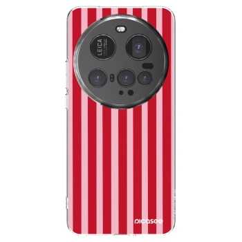 Picasee Xiaomi 15 Ultra Hülle - Transparentes Silikon - Lines red