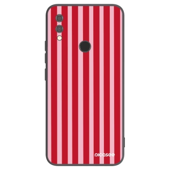 Picasee Xiaomi Redmi Note 7 Hülle - Schwarzes Silikon - Lines red