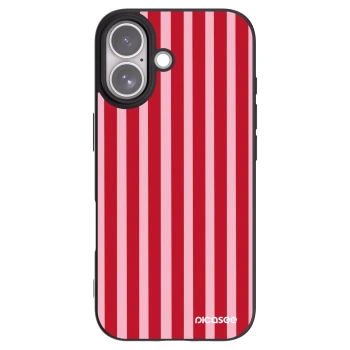 Picasee Apple iPhone 17 Hülle - Schwarzes Silikon - Lines red