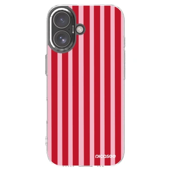 Picasee Apple iPhone 17 Hülle - Transparentes Silikon - Lines red