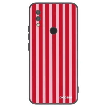 Picasee Xiaomi Redmi 7 Hülle - Schwarzes Silikon - Lines red