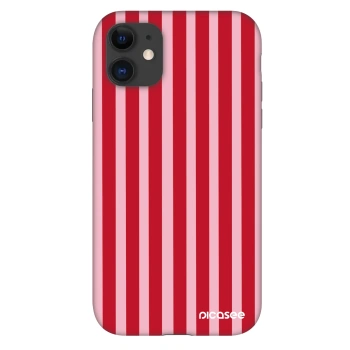Hülle für Apple iPhone 11 - Lines red