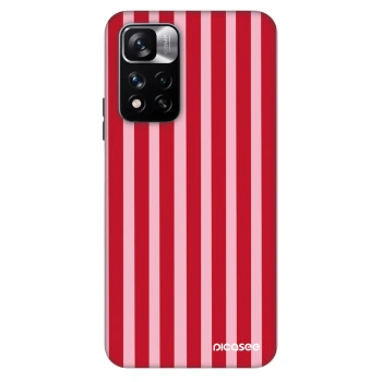 Hülle für Xiaomi Redmi Note 11 Pro - Lines red